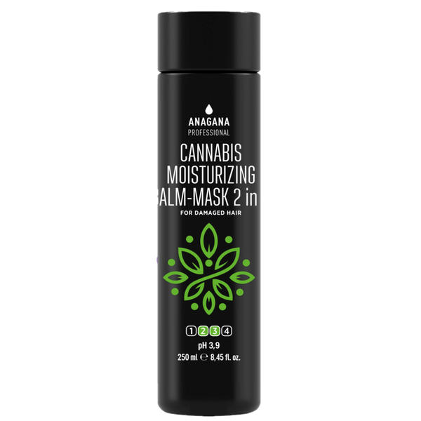 Бальзам-маска 2 в 1 "Зволожуючий з олією канабісу" / CANNABIS MOISTURIZING BALM-MASK 250мл АКЗК-250 фото