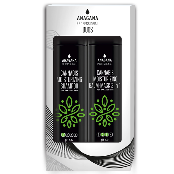 Бальзам-маска 2 в 1 "Зволожуючий з олією канабісу" / CANNABIS MOISTURIZING BALM-MASK 250мл АКЗК-250 фото